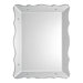 Mirrored Framed Scallop Mirror