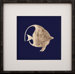 Gold Leaf Right Facing Fish I Art