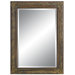 Intricate Vines Small Wall Mirror in Gold Patina