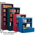 84" H Five Shelf Bookcase with File Drawer
