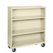 48" H Three Shelf Mobile Bookcase