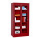 Clearview Tall Storage Cabinet with Sliding Clear Doors