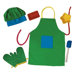 The Little Cook Apron and Silicone Set