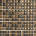 Brushstrokes Marrone 1" x 1" Mosaic in Brown Multi