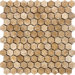 Polished Hexagon Marble Mosaic in Emperador Light