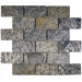 2" x 4" Tumbled Slate Mosaic in Gold Green