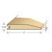 78" Solid Hardwood Unfinished Maple Reducer for 5/8" Floors