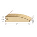 78" Solid Hardwood Unfinished Red Oak Reducer for 7/16" Floors