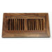 4" x 10" x 3/4" Flush Mount Acacia Wood Vent in Natural