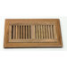 6" x 10" x 3/4" Flush Mount Red Oak Wood Vent in Natural