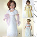 Clothes Pattern Doll Empire Dress and Gloves