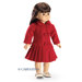 American Girl Dolls Red Wool Coat