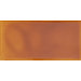 Hand-Painted Ceramic 3" x 6" Glazed Two Side Bullnose - Left in Tangerine