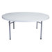 71" Round Blow Molded Folding Table