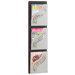 Three Pocket Wave Magazine Rack