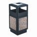Canmeleon Series Outdoor Aggregate Panel Side Opening Receptacle with Urn (Large)