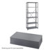 18" Industrial Steel Shelving in Dark Gray