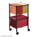 Two-Tier Compact Mobile Wire File Cart