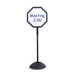 Magnetic/Dry Erase Steel Double Sided Sign, Magnetic/Dry Erase Steel, 18.25" Wide