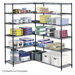 Industrial Wire Shelving in Black