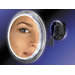 Wall Mount Mirror with Surround Light in Satin Nickel