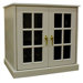 Single Door Oak Wine Cooler with French Windows