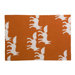 Foxes Orange Graphic Knit Blanket