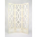 Charleston 3 Panel Room Divider in Distressed Whitewash