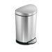 2.6 Gallon Step Trash Can in Brushed Stainless Steel