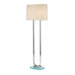 Dorian 63" Two Light Floor Lamp in Polished Nickel