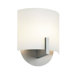 Scudo One Light Wall Sconce in Satin Silver