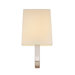 Cappio One Light Wall Sconce in Polished Nickel