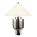 Urn Two Light Table Lamp in Polished Nickel
