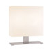 Mitra Two Light Table Lamp in Satin Nickel