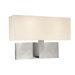 Mitra Two Light Wall Sconce in Satin Nickel