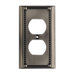 Clickplates Single Socket Plate in Antique Platinum
