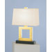 Doughnut  Duncan Table Lamp in Antique Natural Brass