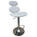 36" - 45" Swivel Barstool with Gas Lift in White