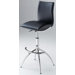 26" - 30.5" Leatherette Swivel Barstool with Gas Lift in Black