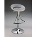 Swivel Barstool with Gas Lift in White Acrylic