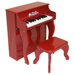 Elite Spinet Piano in Red