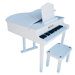 Concert Grand Piano with Opening Top in White