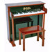 Traditional Deluxe Spinet Piano in Mahogany and Black