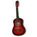 Six Metal String Guitar in Red / Black