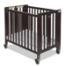 Hideaway Compact Sized Folding Crib in Antique Cherry