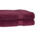 100% Supima Zero-Twist Cotton 2-Piece Oversized Bath Sheet/Towel Set in Burgundy