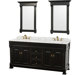 Andover 72" Double Bathroom Vanity Set