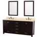 Abingdon 72" Double Bathroom Vanity Set