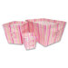 Juicie Fruit 3 Piece Stripe Paisley Bin Set