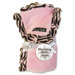 Zebra Ruffle Receiving Blanket in Pink